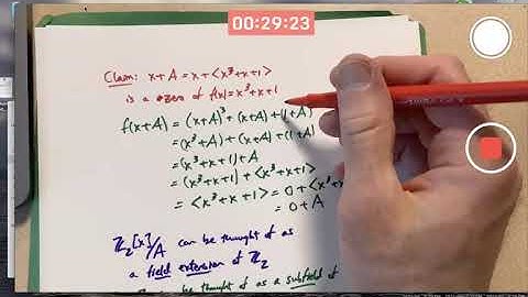 Abstr Alg: x^3+x+1 Has Zero in Field w/ 8 Elements, Q(sqrt(2)) is 2-Dimensional Vector Space over Q