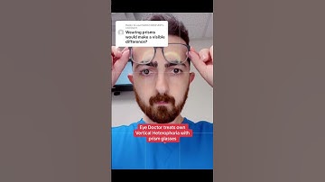 Eye doctor diagnosed and treated own Vertical Heterophoria with Prism Glasses … #bvd #binocularvisio