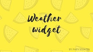Weather Widget Google Chrome Extension