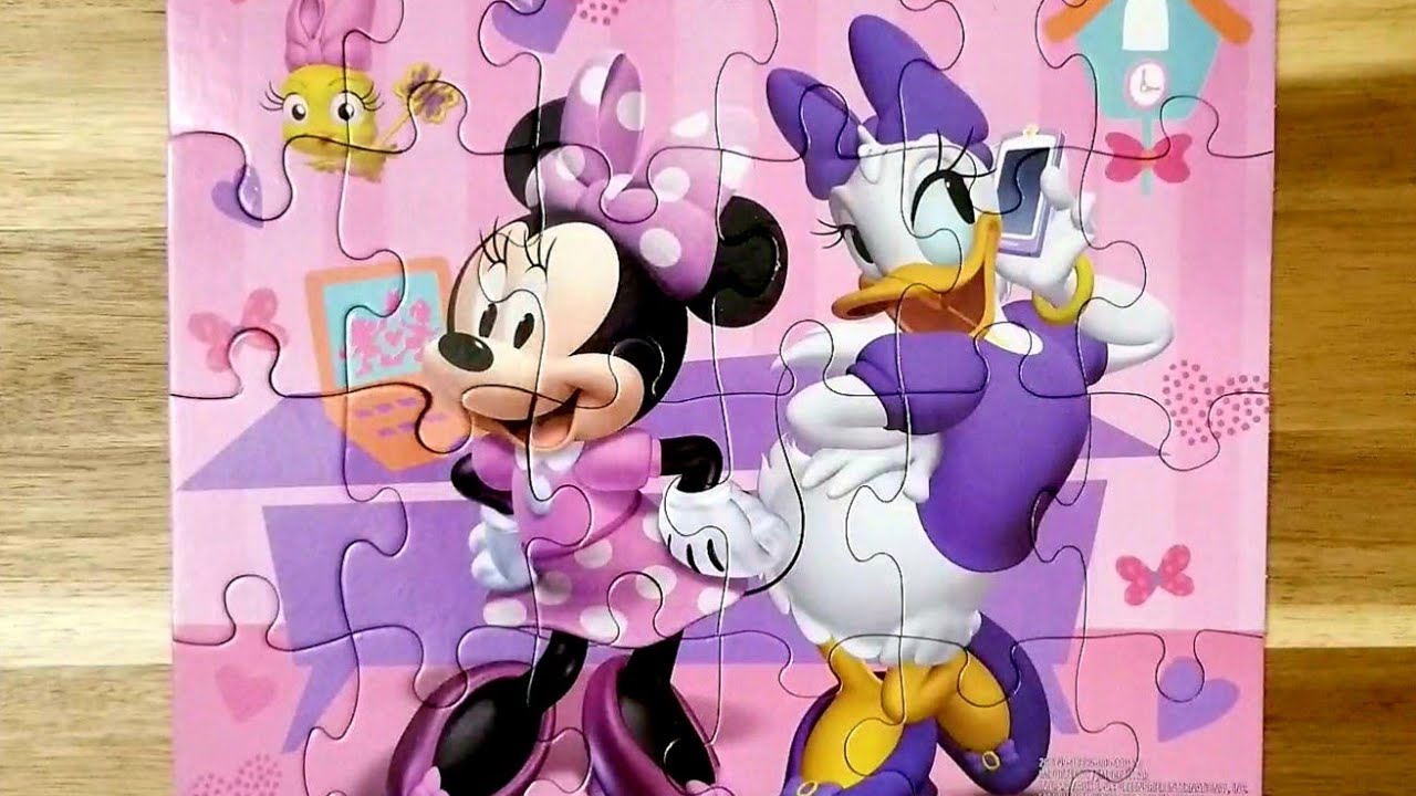 Disney Junior MINNIE MOUSE and DAISY DUCK Jigsaw Puzzle - YouTube