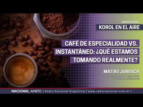 Matías Jurisich, bartender and craft beverage producer, analyzes different types of coffee