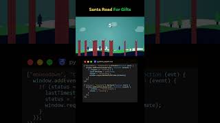 Santa Road for Gifts: JavaScript Endless Runner#coding #santa #christmas #fa9la #tiktok #programming