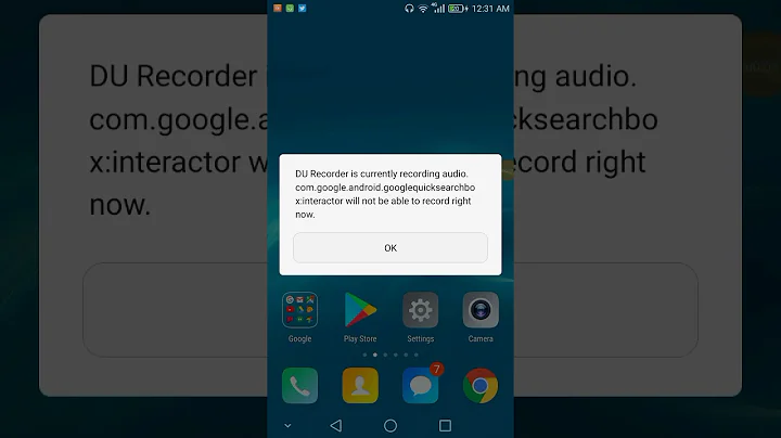 Microphone is used by other app on phone / fail to record solved