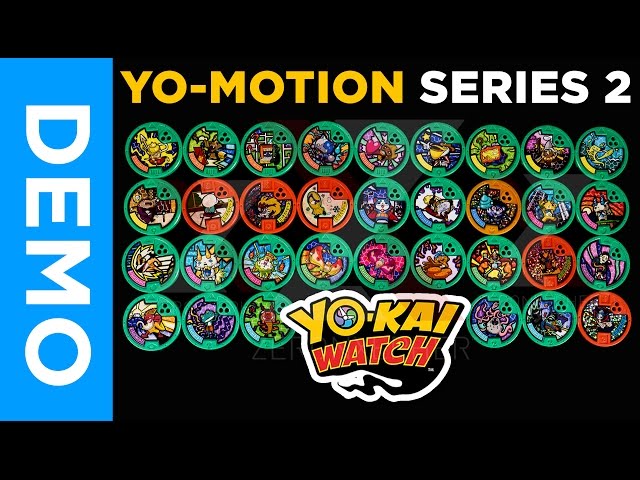 Medalhas YoKai Watch Yo-Motion serie 2