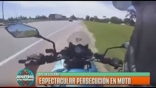 Espectacular persecución en moto por parte de la Policía de la Ciudad