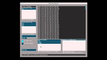 OSC Data monitor walkthrough