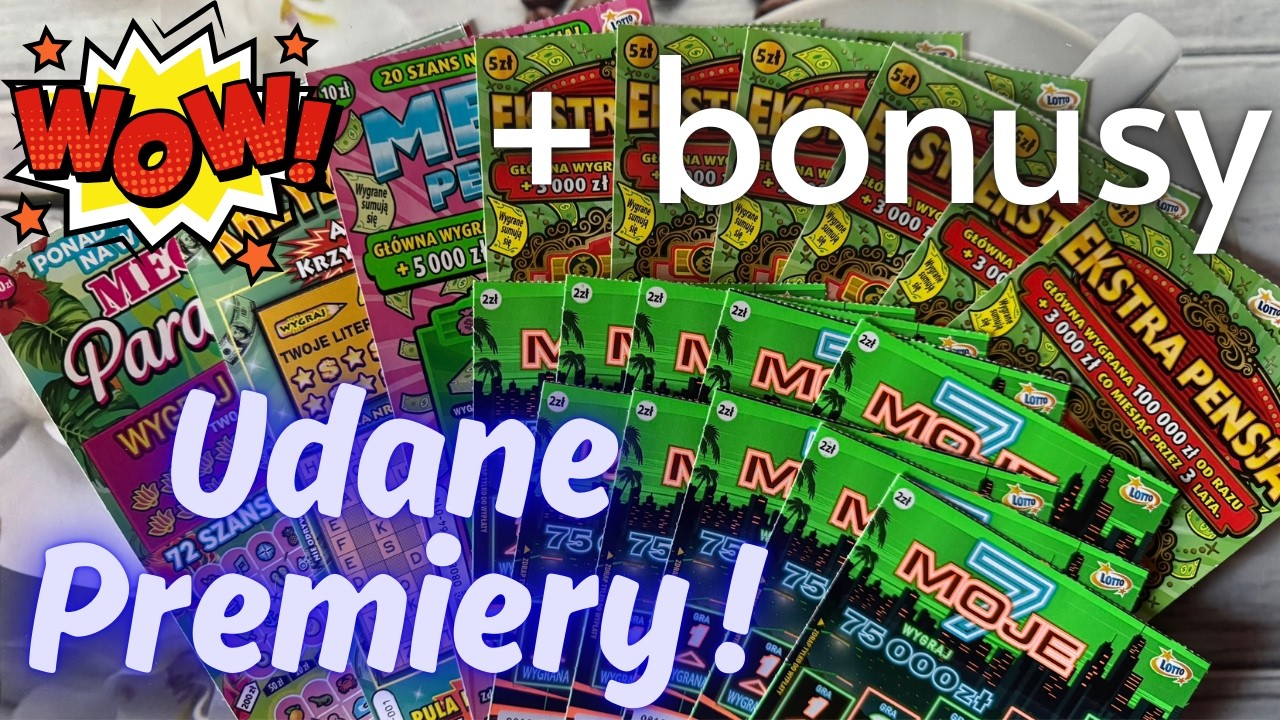 Zdrapki Lotto👉PREMIERA🤩EKSTRA PENSJA i MOJE 7🤩OBIE ZASKOCZYŁY🤑🤑🤑#ekstrapensja #moje7