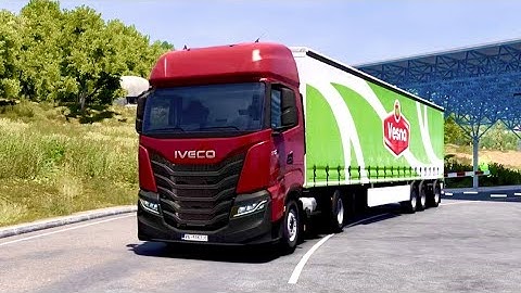 IVECO Truck with Vesna Trailer Realistic Driving Simulation