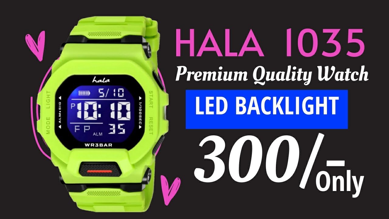 HALA 1035 Digital Watch 🔥 Unboxing and Review (Hindi)