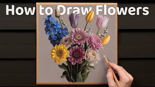 : How to Draw Flowers Using Soft Pastels & Pastel Pencils