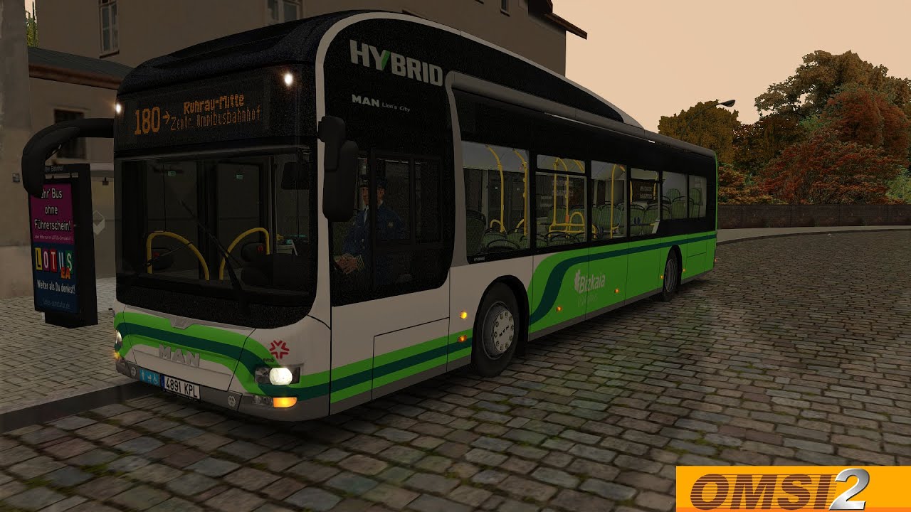 [OMSI 2 #68] MAN A37 Hybrid | Ruhrau | Línea 180 (Ruhrau-Mitte ZOB ➤ Kirchdorf)