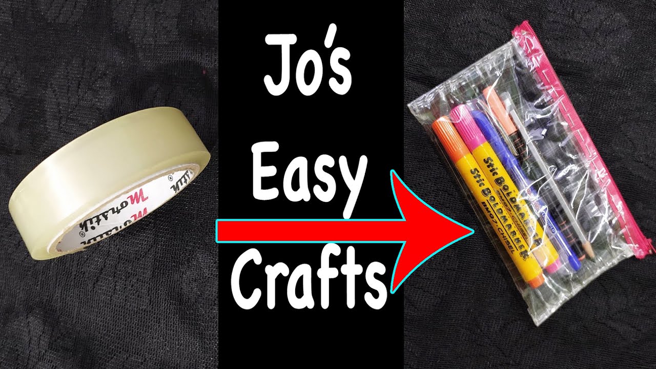 How to make Purse using Cellotape Cellotape Craft Idea DIY Easy