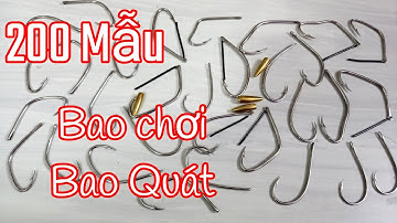🔵 200 Mẫu lưỡi câu cá lóc, Lưỡi câu cá quả, lưỡi câu nhái thật, lưỡi câu nòng cỏ, lưỡi nhái treo