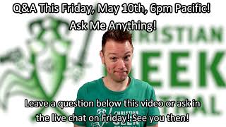 Q A This Friday May 10th 6pm Pacific