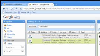 My First Look At Google Wave!