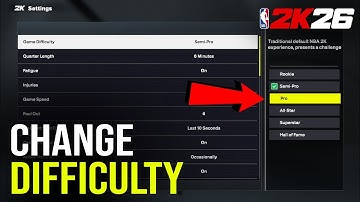 How to Change Difficulty in NBA 2k26 (Step By Step)