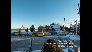 Demolition in Baileys Harbor