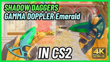 ★ CS2 Shadow Daggers Gamma Doppler (Emerald) | CS2 Knife In-Game Showcase [4K]