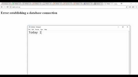 How to fix database error