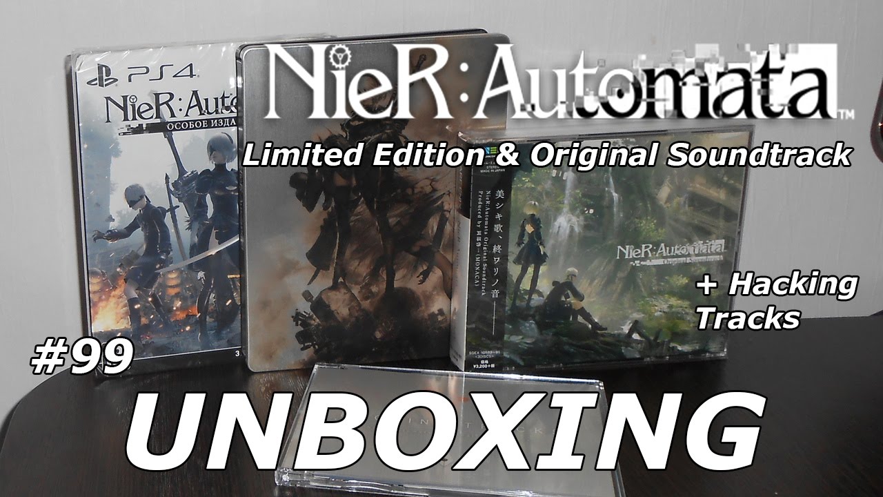 Nier Automata Original Soundtrack Limited Edition Steelbook Ps4 Unboxing 99 Youtube