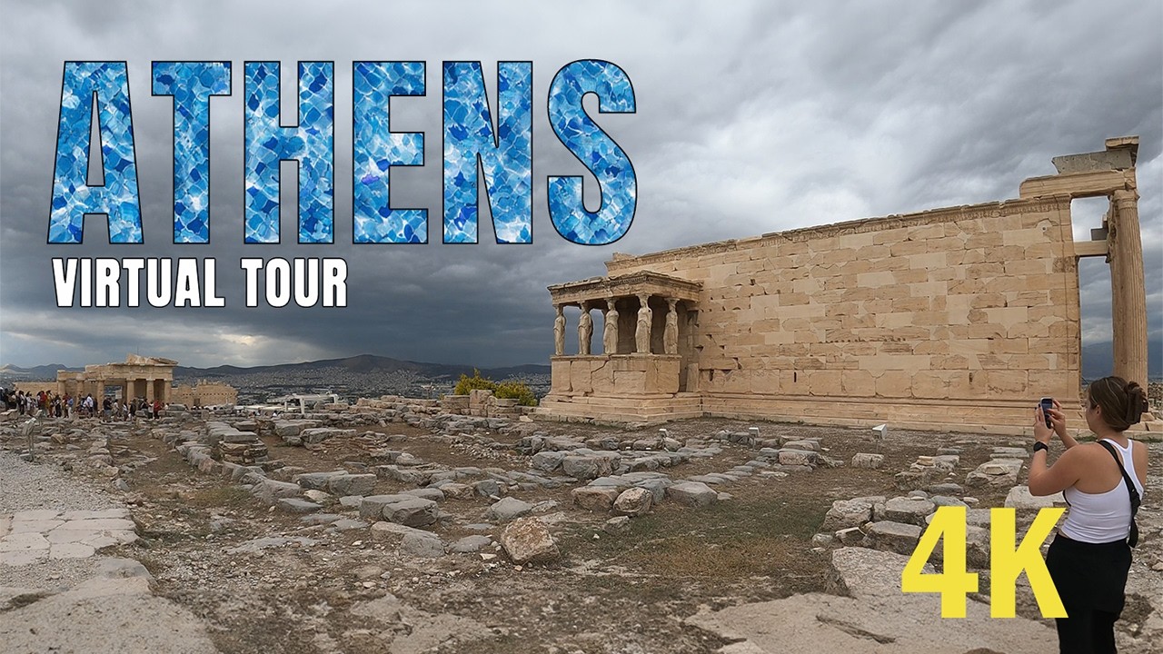 Virtual Tour of Athens 🇬🇷 | Explore the Acropolis & Ancient Streets | 4K