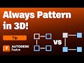 Create Patterns in 3D, not 2D. Watch To Find Out Why | Autodesk Fusion
