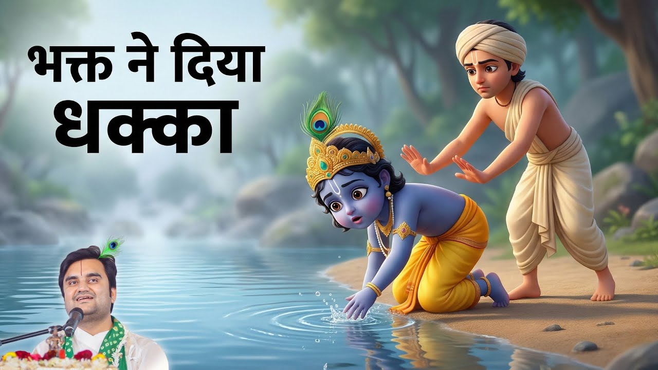 जब भक्त ने ही कृष्ण को पानी में धकेल दिया… वजह सुनकर दंग रह जाओगे!