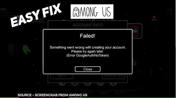 How To Fix Among Us Account Error, Sing In Error, google auth no token, black screen