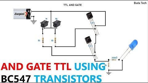 AND Gate  TTL Using BC547 Transistors @budatechnolog