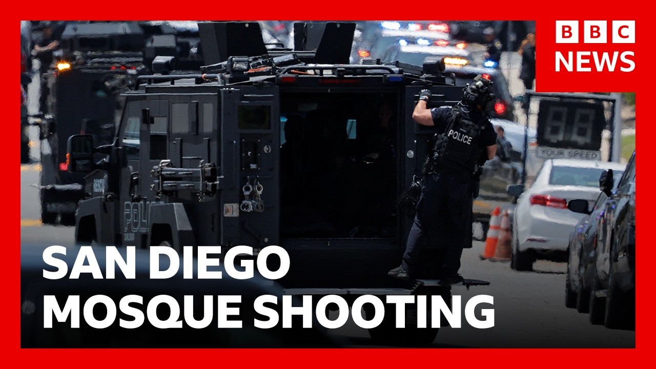 Two suspects found dead, three men killed in San Diego mosque shooting |  BBC News
