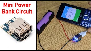 Mini Power Bank Circuit || 5V Lithium Battery Charger Step Up Protection Board || Boost Power