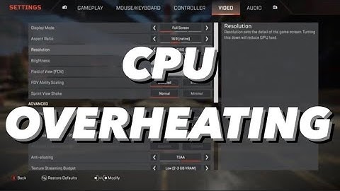 How I fixed CPU overheating issues in 30 seconds (Apex Legends)