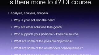 Problem/solution essay