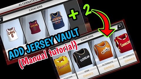 How to add Jersey vault + Retro 6 digits Jersey manual tutorial for all version of NBA 2K20 Mobile