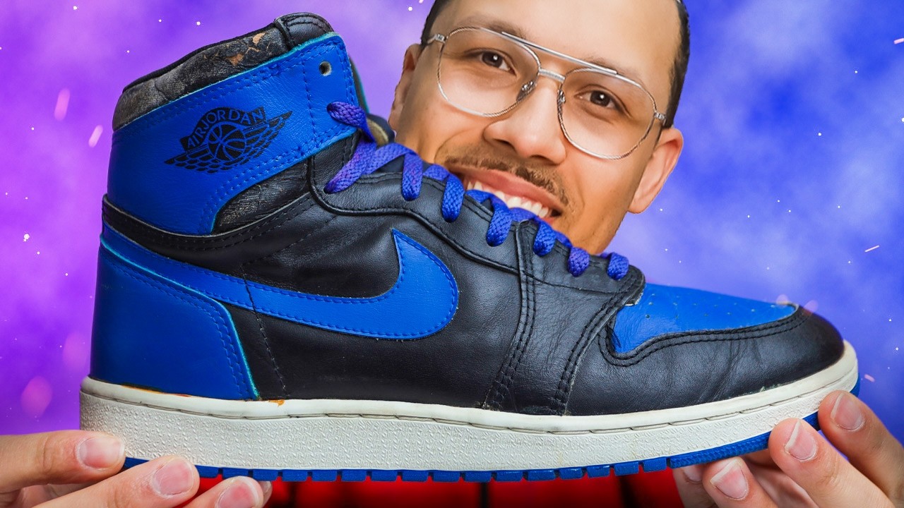 1985 Air Jordan 1 Royal OG - YouTube