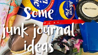 junk journal ideas #gentlejournaling some art prompt too