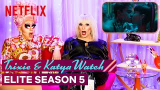 Drag Queens Trixie Mattel \& Katya React to Elite Season 5 | I Like to Watch | Netflix