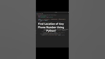 Track Phone Number Location with Python Script 📍#pythonprogramming #automation #phonenumber #shorts