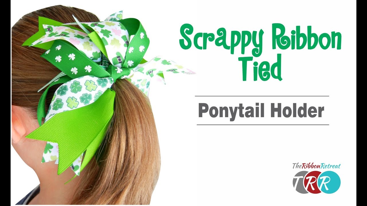 How to Make a Cheerleading Ponytail Streamer - TheRibbonRetreat.com 