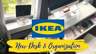 NEW IKEA DESK: Rearranging Furniture, Cleaning and Organizing