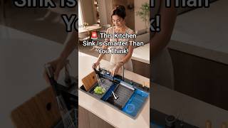 Digital Display Stainless Steel Waterfall Kitchen Sink 🔥 Smart Kitchen Upgrade
