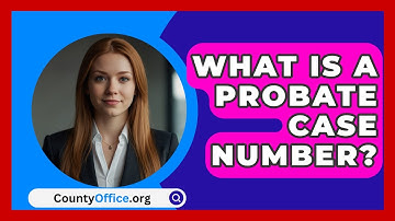 What Is A Probate Case Number? - CountyOffice.org