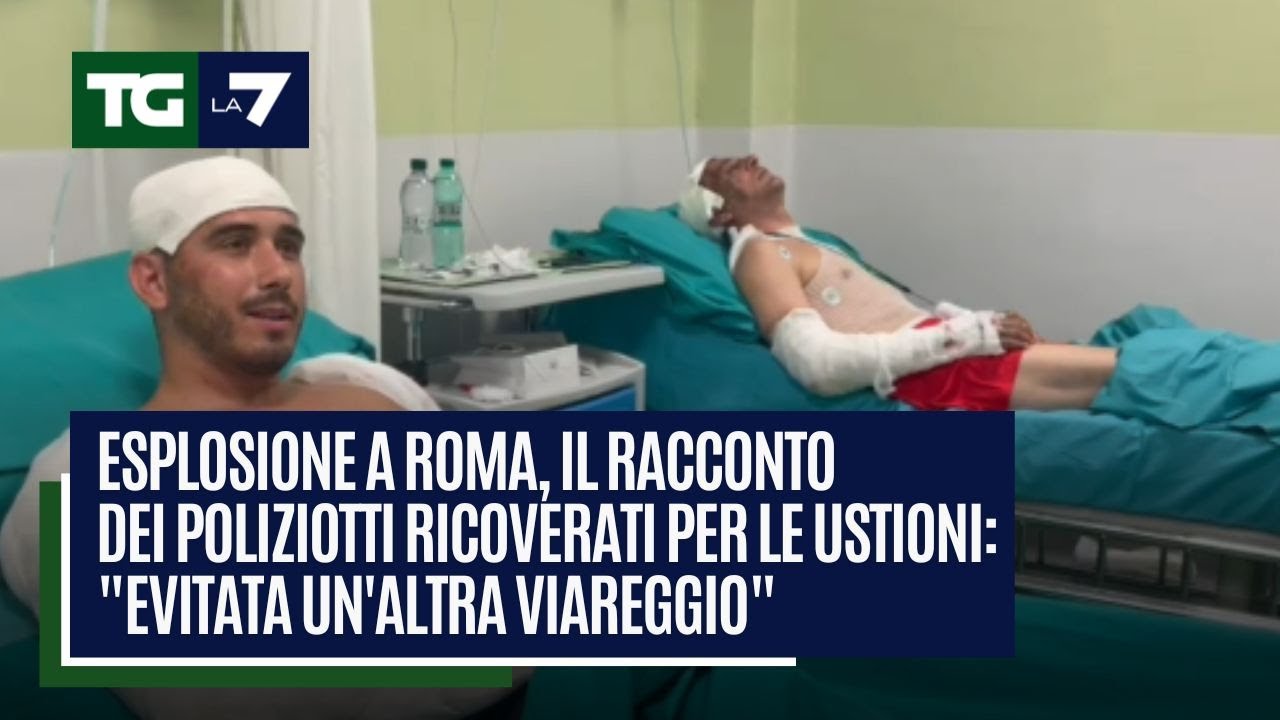 Esplosione a Roma, il racconto dei poliziotti ricoverati per le ustioni: