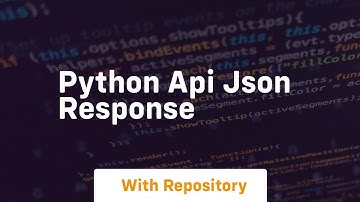 python api json response