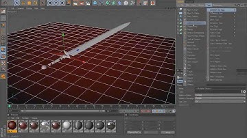 Basic sword speed modeling in CINEMA 4D