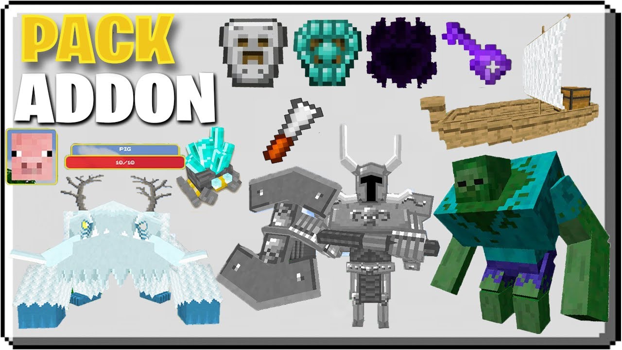👉 PACK de ADDONS para MINECRAFT PE 1.14.60 y 1.16 10 ADDONS FUNCIONALES ...