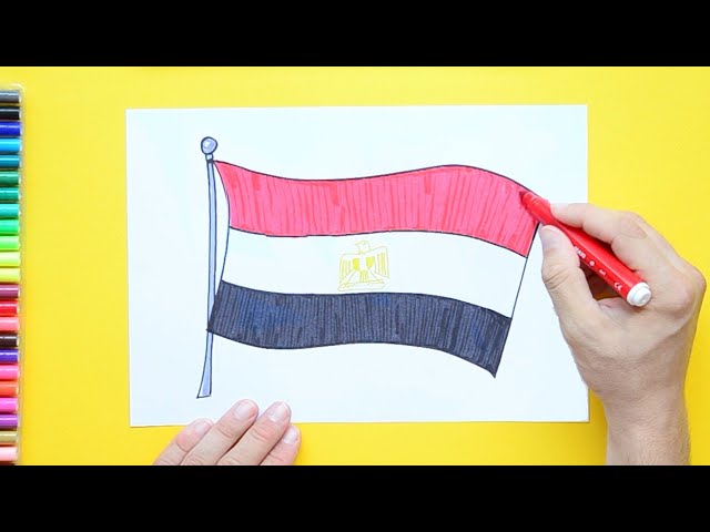 How to draw the National Flag of Egypt - YouTube how-to-draw-the-national-flag-of-egypt-youtube