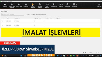 İmalat İşlemleri ( İş Emri Butonu )