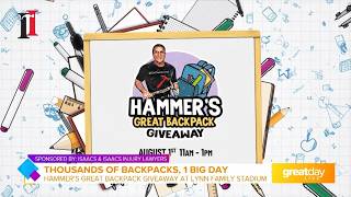 GDL: The Hammer is Back for Back to school with the Hammer's Great Backpack Giveaway!