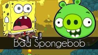 Bad Piggies - Bad Spongebob Mini Bad Piggies Game - Part 2